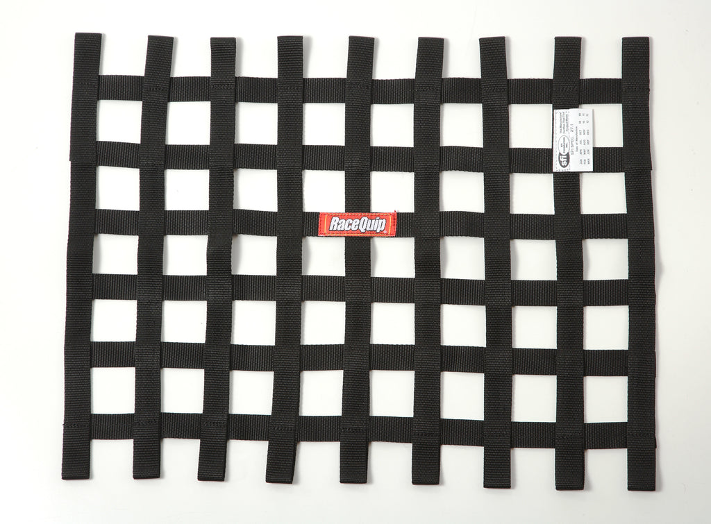 Racequip 725005 Black 18 H X 24 W Ribbon Style Race Car Window Net SFI 27.1