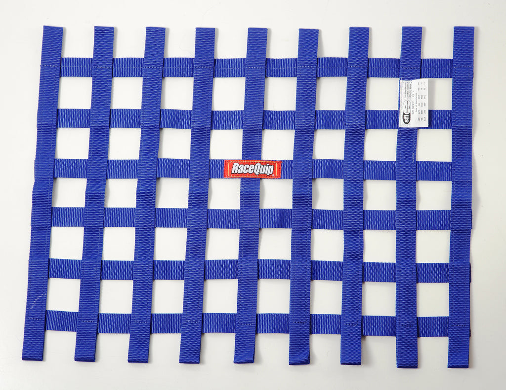 Racequip 725025 Blue 18 H X 24 W Ribbon Style Race Car Window Net SFI 27.1