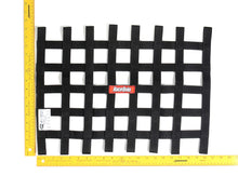 Load image into Gallery viewer, Racequip 726002 Black 15 H X 21 W Ribbon Style Race Car Window Net SFI 27.1