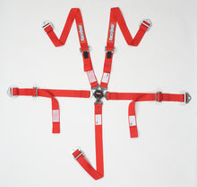 Load image into Gallery viewer, Racequip 739019 Red Youth Camlock 5 Point Seat Belt SFI 16.2 Seat Belt Set