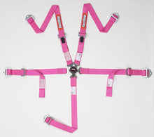 Load image into Gallery viewer, Racequip 739089 Pink Youth Camlock 5 Point Seat Belt SFI 16.2 Seat Belt Set