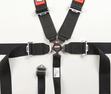 Load image into Gallery viewer, Racequip Black SFI 16.1 Camlock 5 Point Auto Racing Seat Belt Set Pull-Down Lap