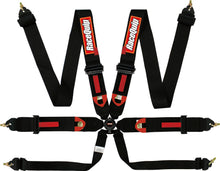 Load image into Gallery viewer, Racequip 853003 Black FIA 8853-2016 6 Pt Camlock Pull-Up Lap Seat Belt Set