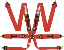 Load image into Gallery viewer, Racequip 853013 Red FIA 8853-2016 6 Pt Camlock Pull-Up Lap Seat Belt Set