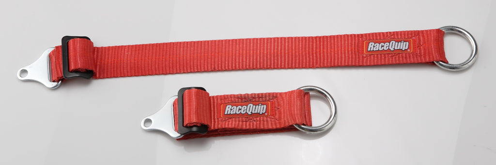 Racequip Race Car Tow Hook Loop Strap w Hard Metal Eye Ring End 12000LB Rating