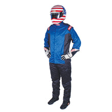 Load image into Gallery viewer, RaceQuip Nomex Multi Layer Fire Suit Jacket Blue Large