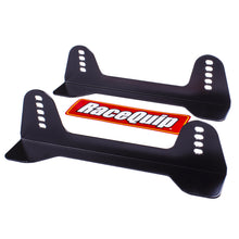 Load image into Gallery viewer, RaceQuip Steel Seat Mount Brackets Short Black Powder Coated 1”-4” Range