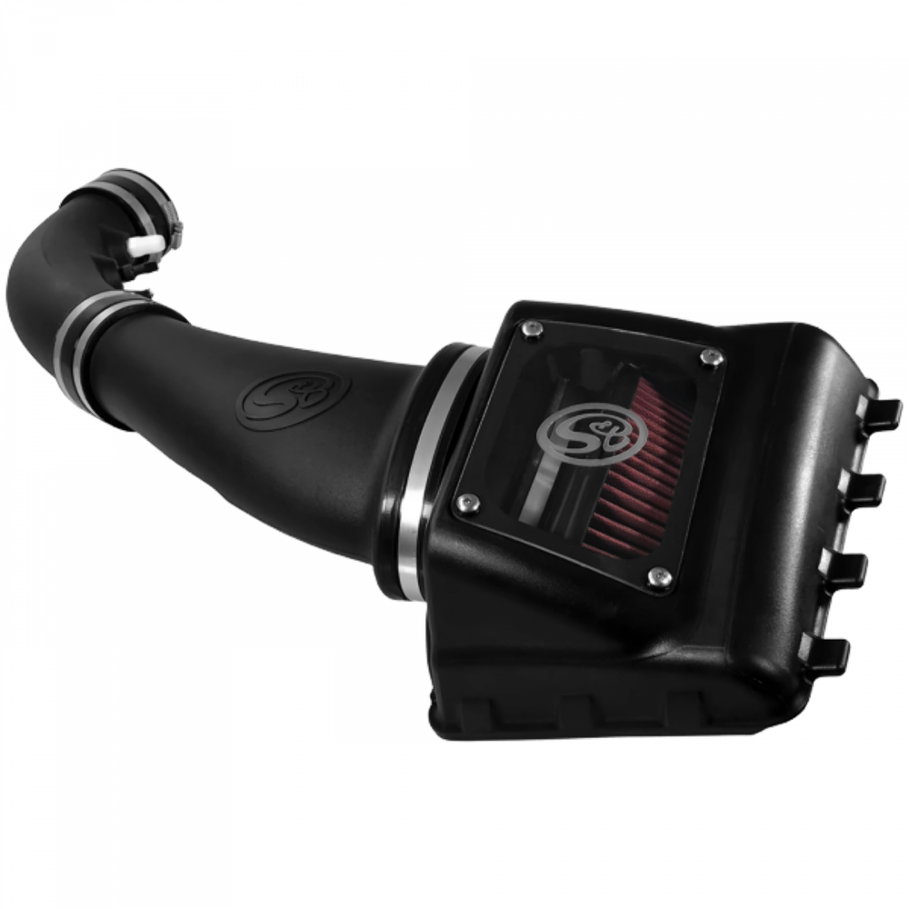 S&B 75-5108 Cold Air Intake For 11-16 Ford F250 F350 V8-6.2L Oiled Cotton Cleanable Red