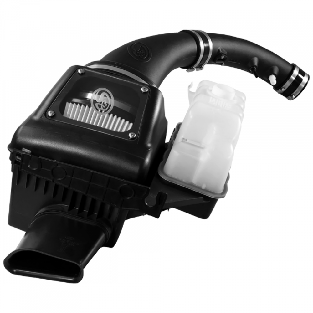 S&B 75-5108D Cold Air Intake For 11-16 Ford F250 F350 V8-6.2L Dry Dry Extendable White