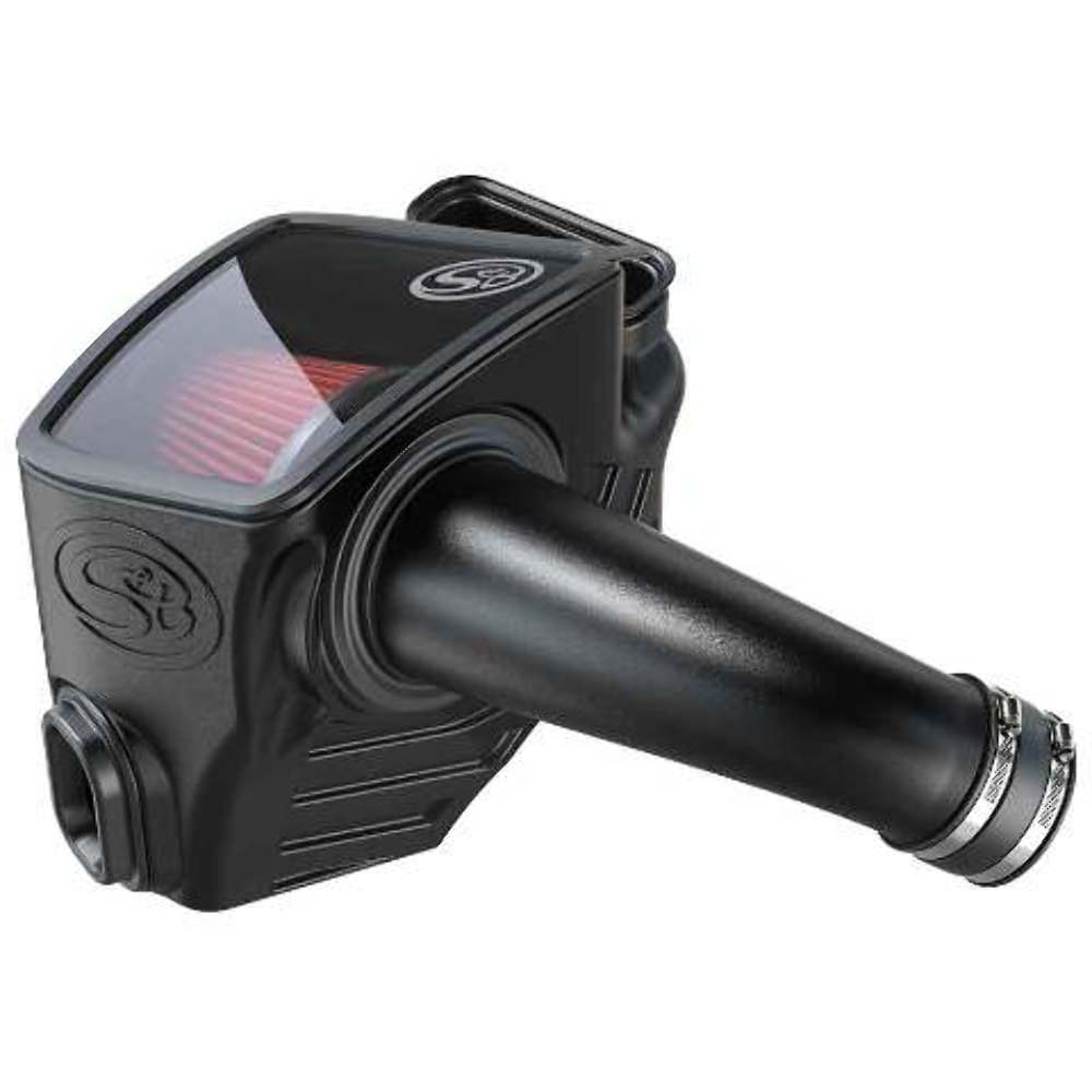 S&B Filter 75-5136 Cold Air Intake For 20-21 Chevrolet Silverado GMC Sierra V8-6.6L L5P Duramax Cotton Cleanable