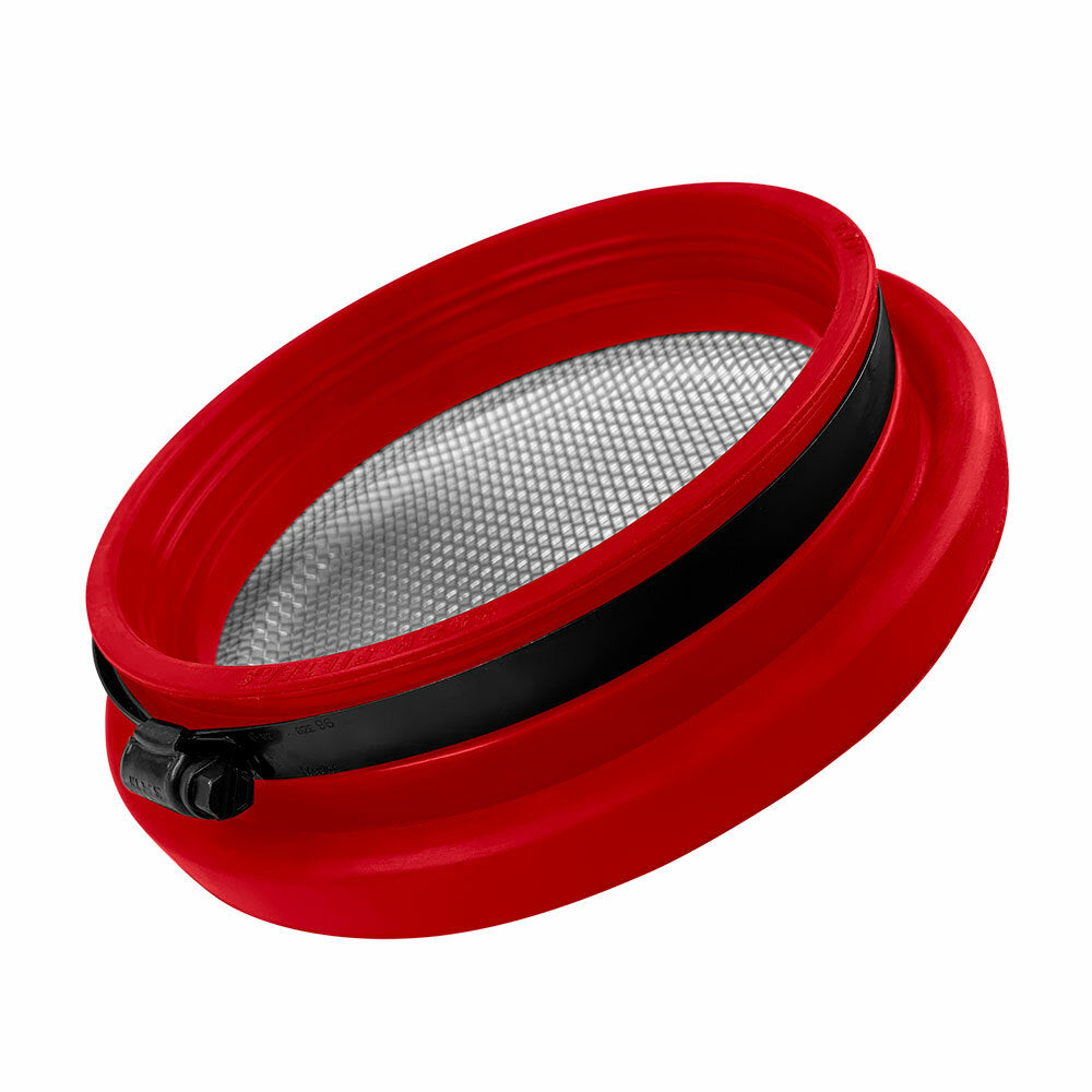 S&B 77-3015 Turbo Screen Guard With Velocity Stack - 3.50 Inch (Red)