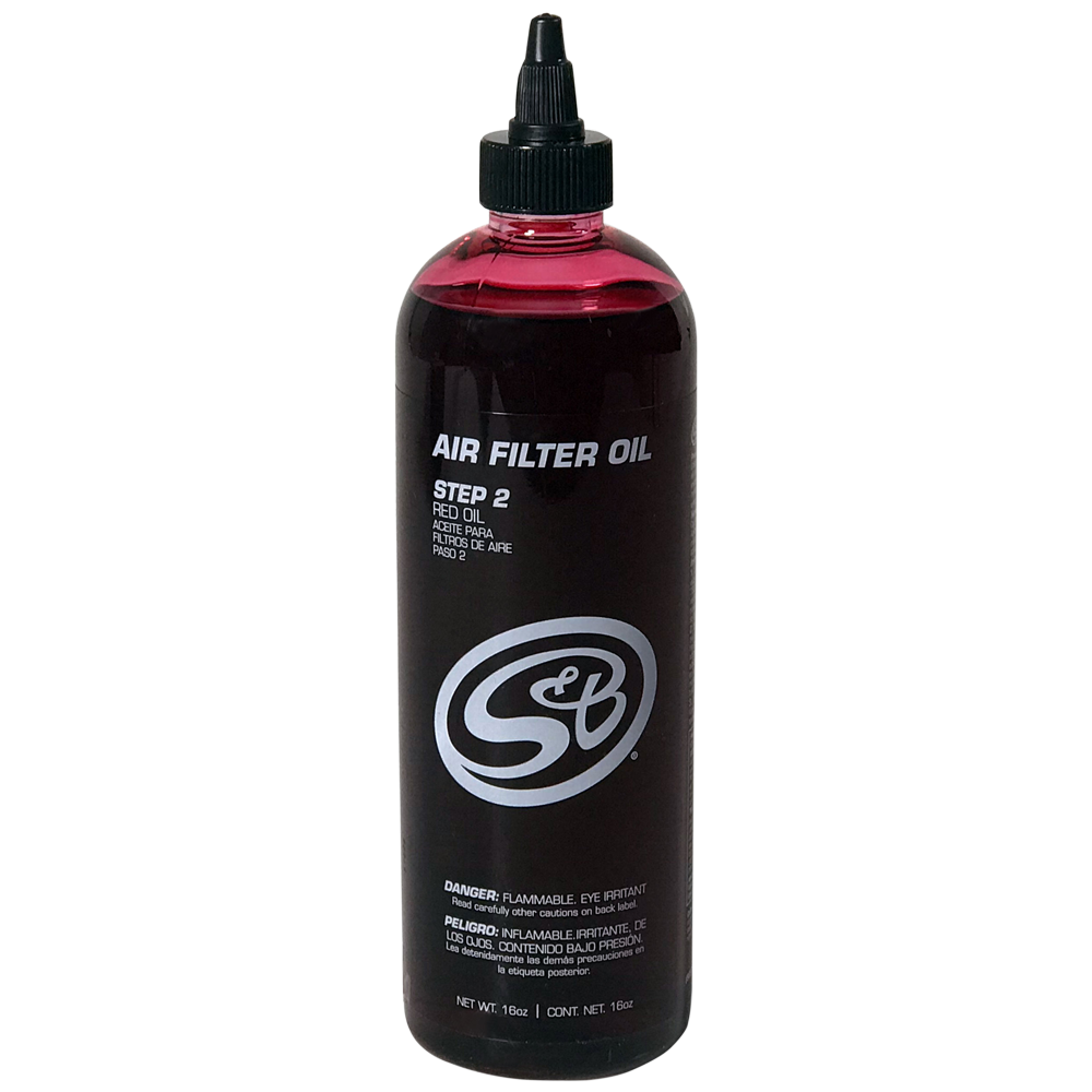 S&B 88-0010 16 oz. Bottle of Air Filter Oil - Red