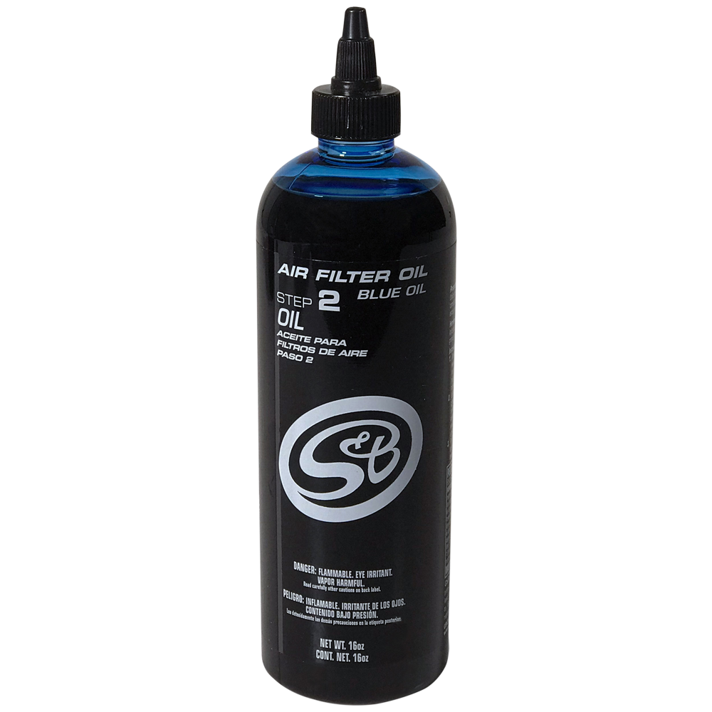 S&B 88-0011 16 oz. Bottle of Air Filter Oil - Blue