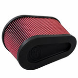 S&B KF-1076 Air Filter For Intake Kits 75-5136 / 75-5136D Oiled Cotton Cleanable Red