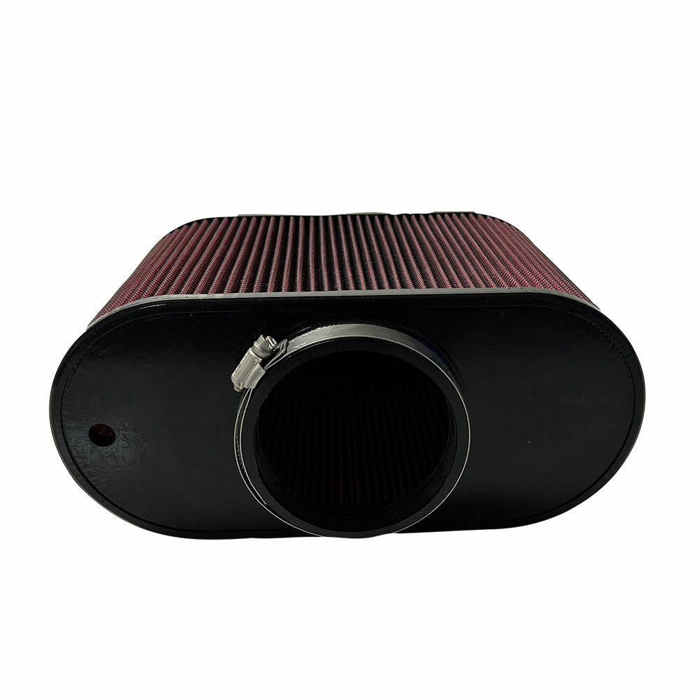 S&B SBAFO412-R S & B Air Filter 4x12 Inch Oval with Hole Red Oil