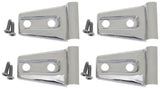 Kentrol 30020 Polished Silver Door Hinge Overlays 4 Pc 2 Door 07-18 Wrangler JK