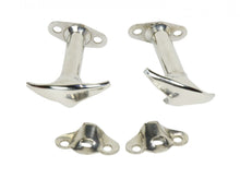 Load image into Gallery viewer, Kentrol 30401 Polished Silver Hood Catch Pair 55-95 CJ and Wrangler YJ