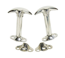 Load image into Gallery viewer, Kentrol 30401 Polished Silver Hood Catch Pair 55-95 CJ and Wrangler YJ