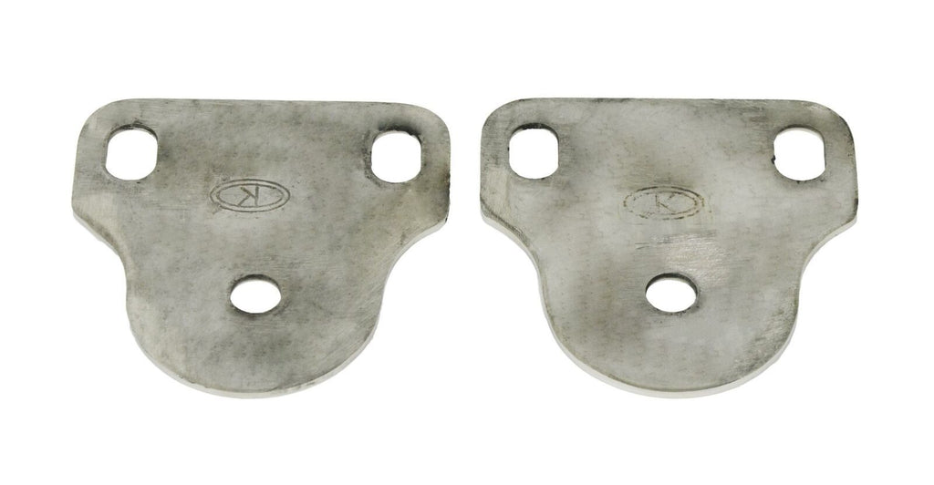 Kentrol 30408 Polished Silver Interior Windshield Brackets 76-95 CJ Wrangler YJ