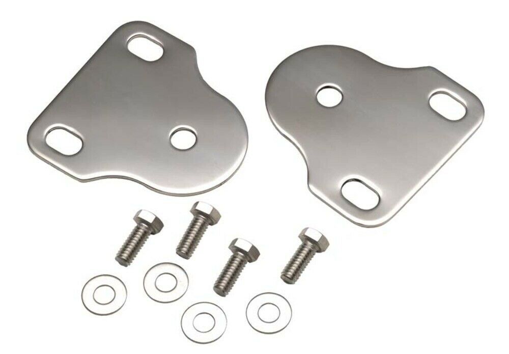 Kentrol 30408 Polished Silver Interior Windshield Brackets 76-95 CJ Wrangler YJ