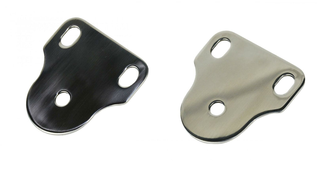 Kentrol 30408 Polished Silver Interior Windshield Brackets 76-95 CJ Wrangler YJ