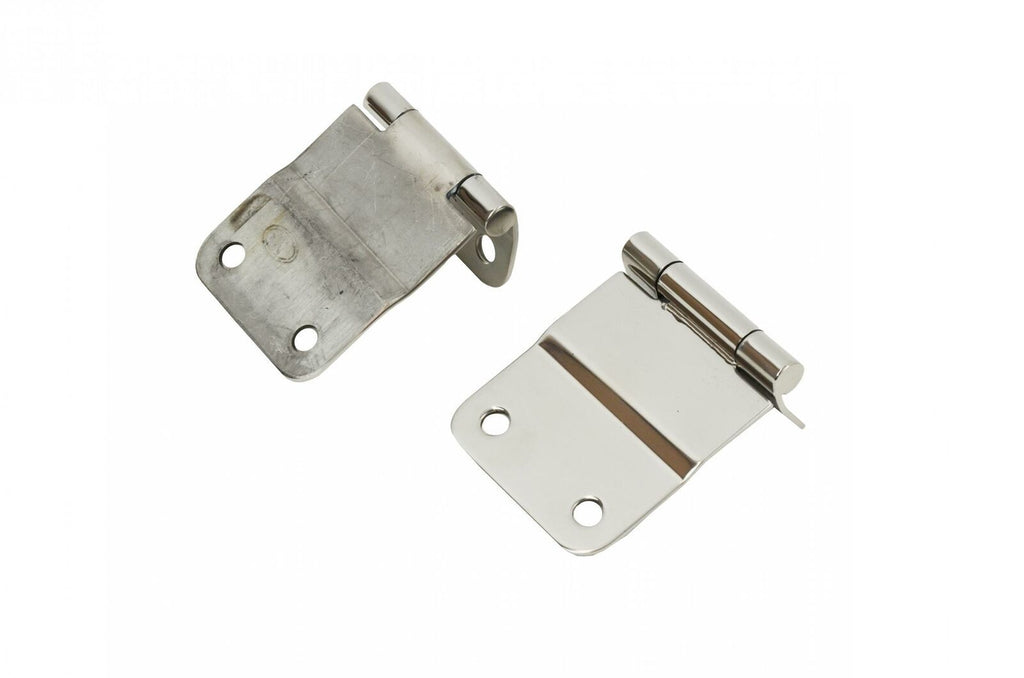 Kentrol 30419 Polished Silver Tailgate Hinge Pair 76-86 CJ7