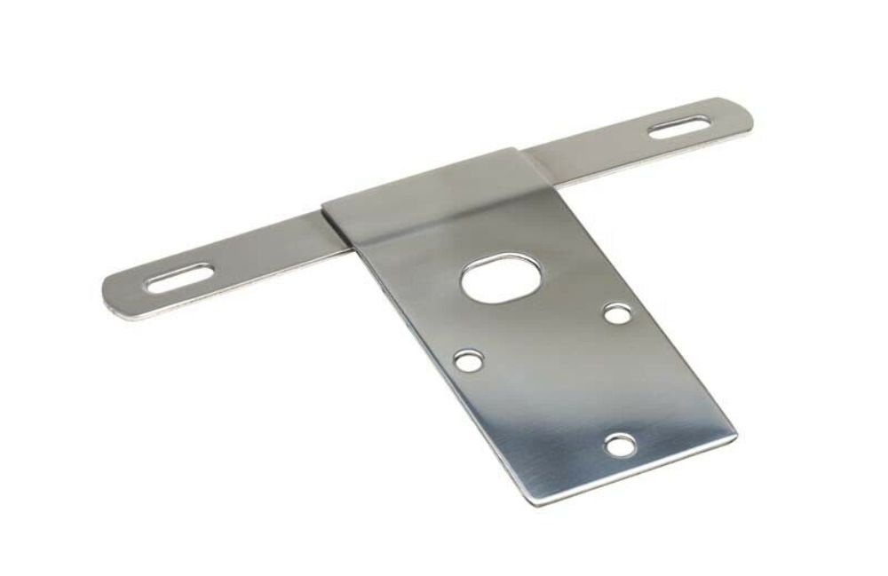 Kentrol 30472 Polished Silver License Plate Bracket 76-86 CJ