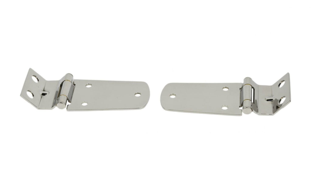 Kentrol 30476 Polished Silver Hood Hinge Pair 97-06 Wrangler TJ