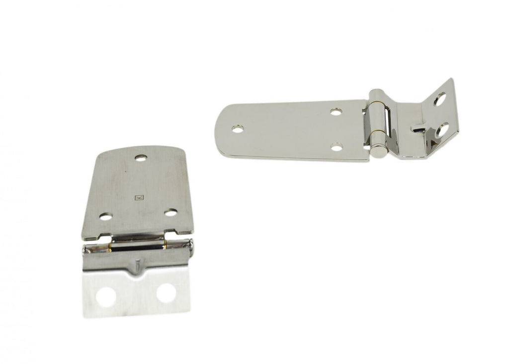 Kentrol 30476 Polished Silver Hood Hinge Pair 97-06 Wrangler TJ