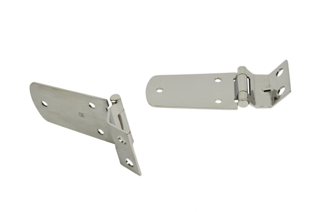 Kentrol 30476 Polished Silver Hood Hinge Pair 97-06 Wrangler TJ