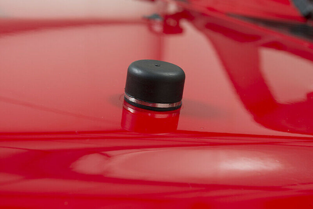 Kentrol 30506 Polished Silver Hood Bumpers 97-18 Wrangler TJ/JK