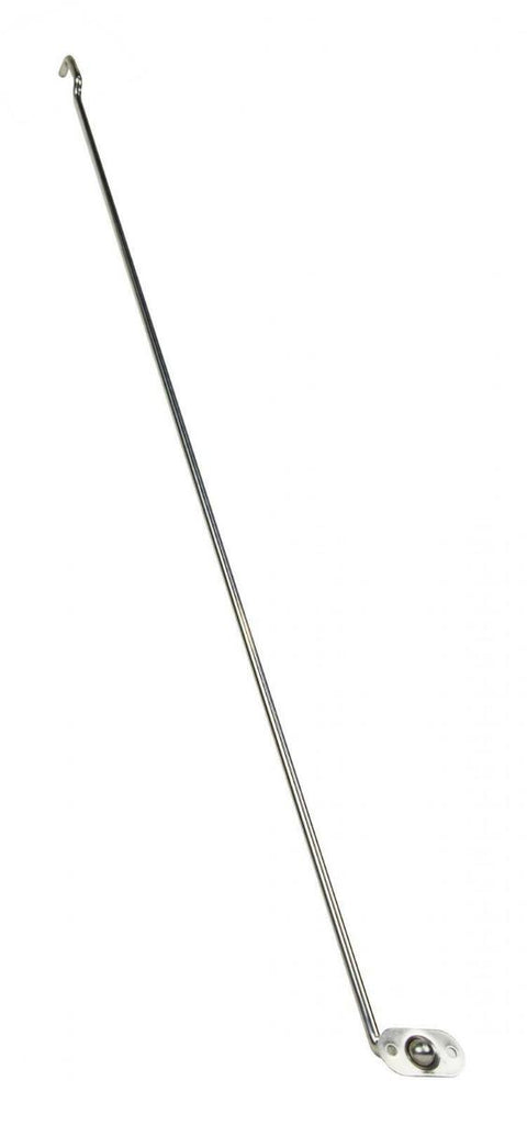 Kentrol 30523 Polished Silver Hood Prop Rod 72-86 CJ