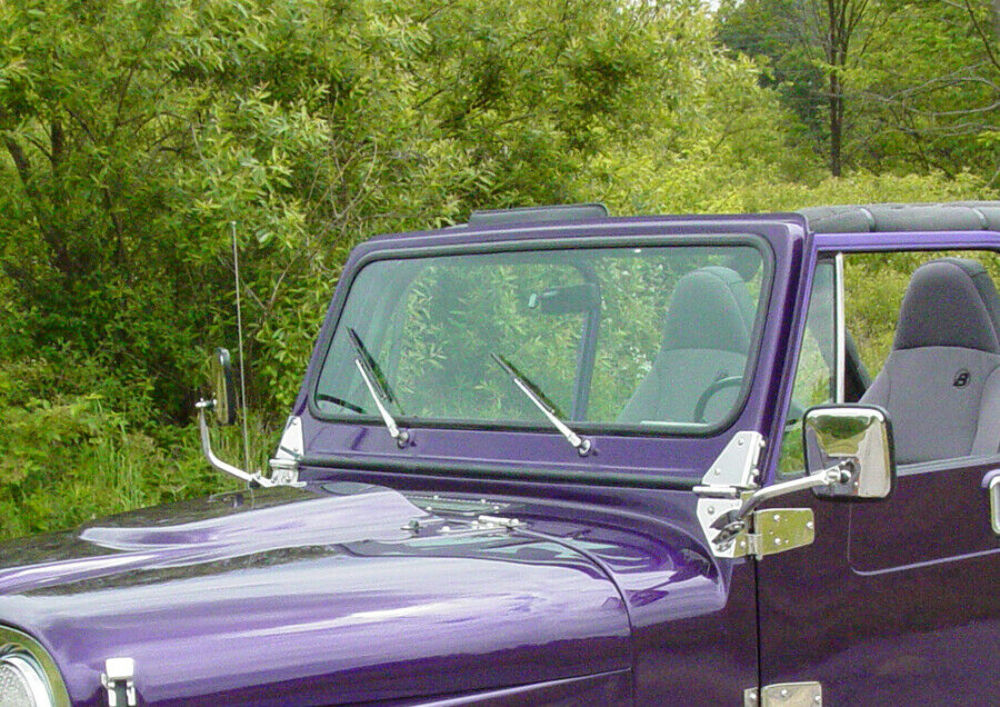 Kentrol 30544 Polished Silver Windshield Wiper Arms Pair 68-86 CJ