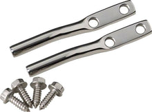 Load image into Gallery viewer, Kentrol 30549 Polished Silver Door Strap Pins Pair 76-95 CJ and Wrangler YJ