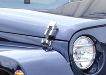 Load image into Gallery viewer, Kentrol 30571 Polished Silver Hood Catch Pair 07-18 Wrangler JK