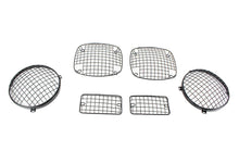 Load image into Gallery viewer, Kentrol 50488 Black Wire Mesh Guard Set 6 Pieces 97-06 Wrangler TJ