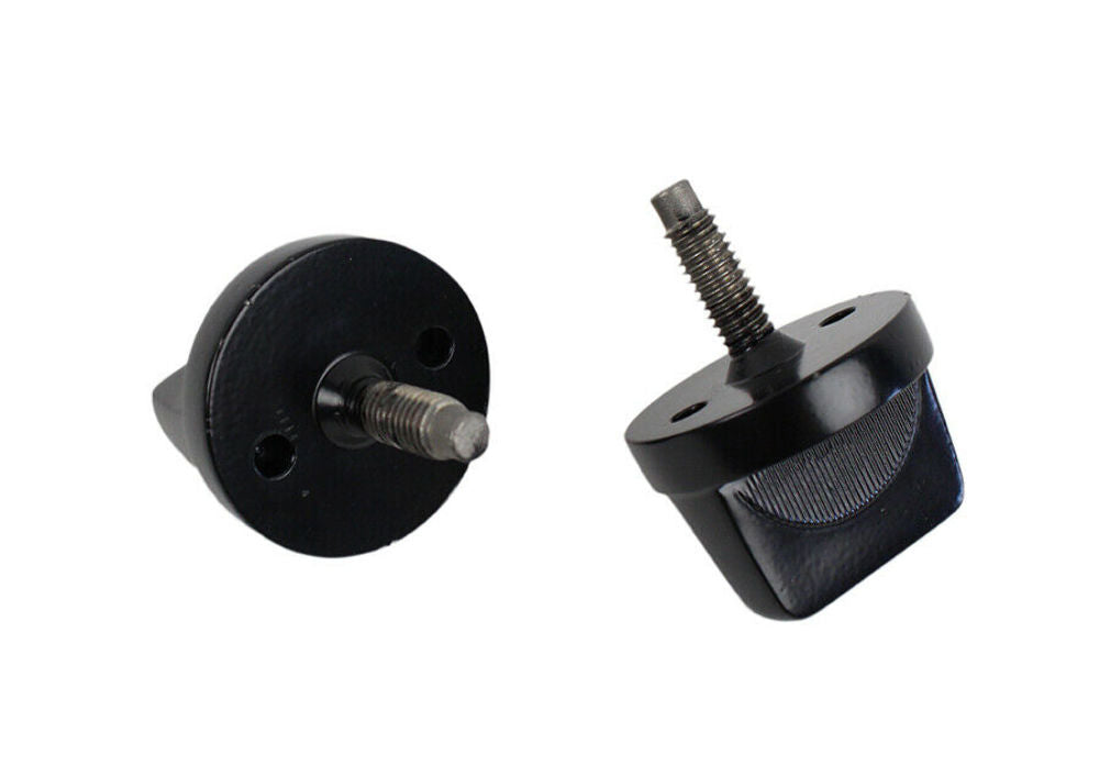 Kentrol 50510 Black Windshield Knobs Pair 76-95 CJ and Wrangler YJ