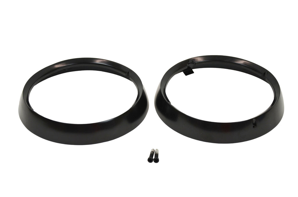 Kentrol 50537 Black Headlight Bezels Pair 72-86 CJ