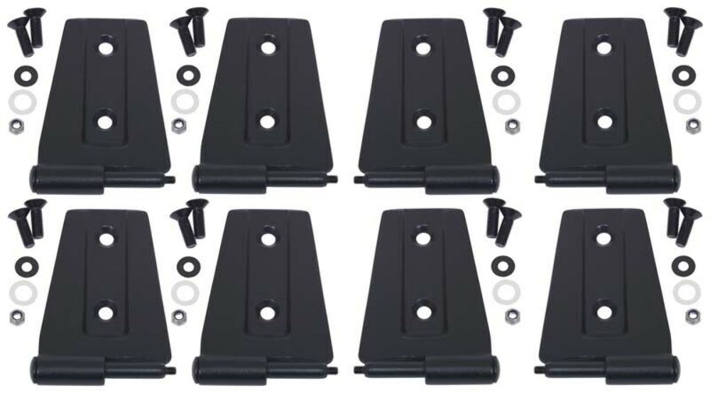 Kentrol 80576 Black Door Hinge Set 8 Pieces 4 Door 07-18 Wrangler JK