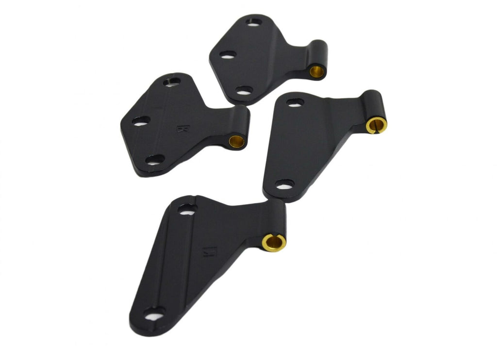 Kentrol 80580 Black Body Door Hinge Set 4 Pieces 2 Door 07-18 Wrangler JK