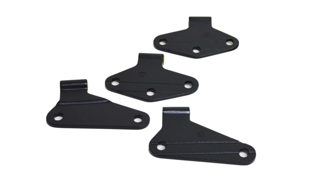 Kentrol 80580 Black Body Door Hinge Set 4 Pieces 2 Door 07-18 Wrangler JK