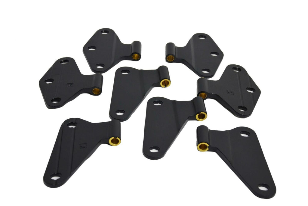 Kentrol 80581 Black Body Door Hinge Set 8 Pieces 4 Door 07-18 Wrangler JK