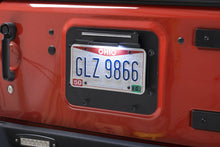 Load image into Gallery viewer, Kentrol 80703 Black BackSide License Plate Mount with LED&#39;s 07-18 Wrangler JK