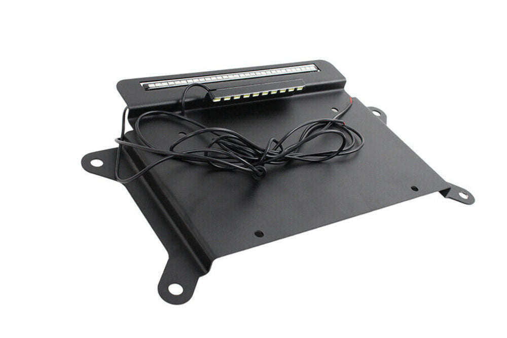 Kentrol 80703 Black BackSide License Plate Mount with LED's 07-18 Wrangler JK