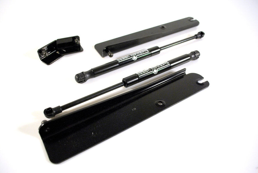 CDC 0411-7012-05 Black Hood Struts For 99-04 Mustang