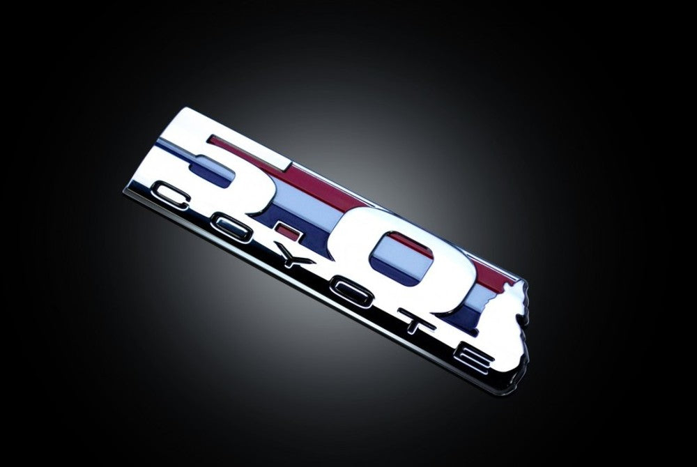 CDC 1111-3000-01 Powered Silver Coyote Emblem For 11-20 Mustang