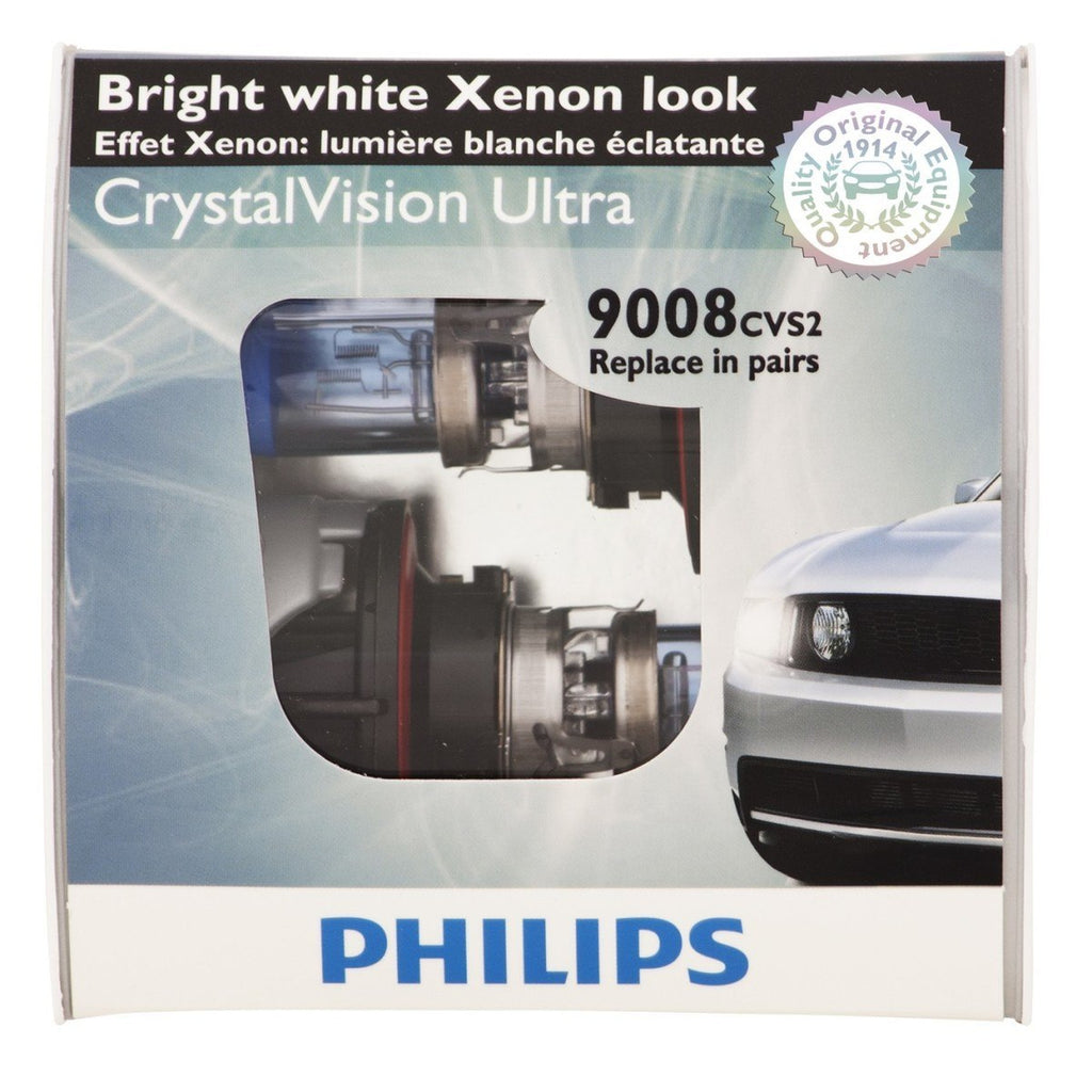 CDC 1300 Philips Crystal Vision Headlamp Bulb H13 For 05-14 Mustang