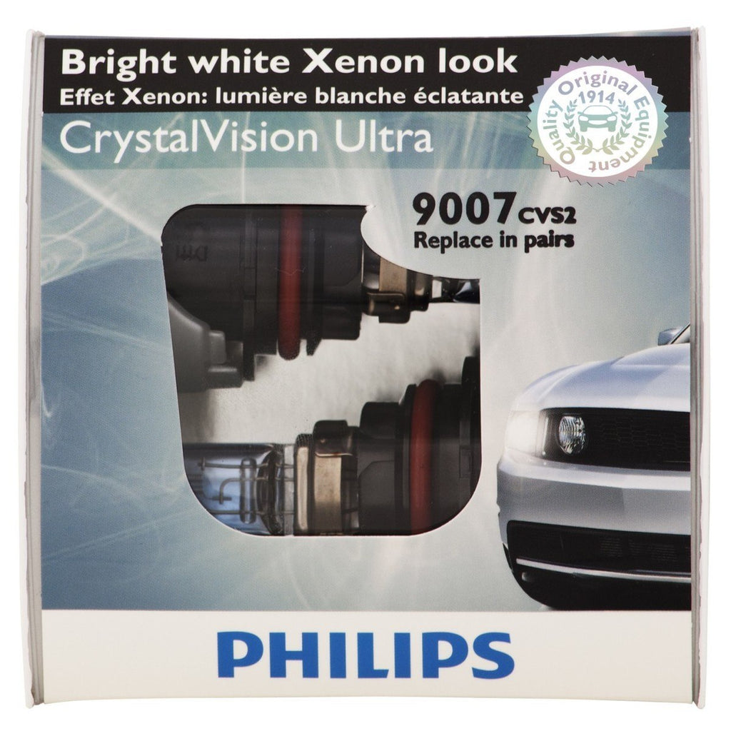 CDC 1301 Philips Crystal Vision Headlamp 9007 Dual beam For 96-04 Mustang