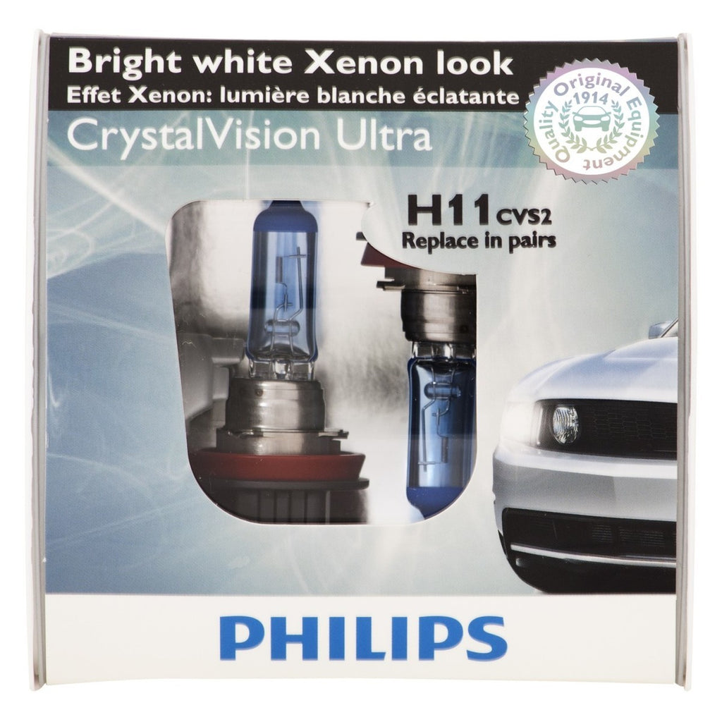 CDC 1310 Philips Crystal Vision Fog Light H11 For 05-14 Mustang Base