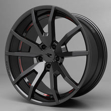 Load image into Gallery viewer, CDC 1511-7025-01 Set of 5 Outlaw Reflective Red Wheel Graphics For 15-17 Mustang